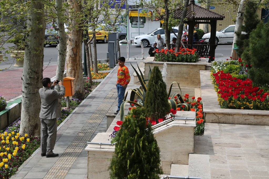 دلبری لالهها در قلب پایتخت | عکس یادگاری را فراموش نکن!