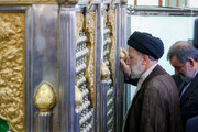 تصاویر حضور رئیسی در امامزاده محمد بن موسی الکاظم(ع) | مردم حرف‌های خود را به رئیسی زدند