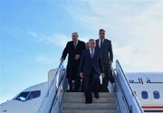 ببینید | لحظه ورود رئیس جمهور عراق به تهران | استقبال رسمی رئیسی از همتای عراقی در کاخ سعدآباد