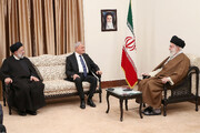 تصاویر | دیدار «عبداللطیف رشید» رئیس جمهور عراق و هیات همراه با مقام معظم رهبری
