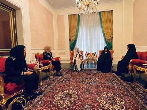 دیدار همسر رئیس جمهور عراق با همسر رئیسی 