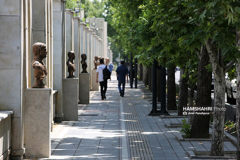 آیین رونمایی از سردیس هشت شهید ارتش برگزار شد