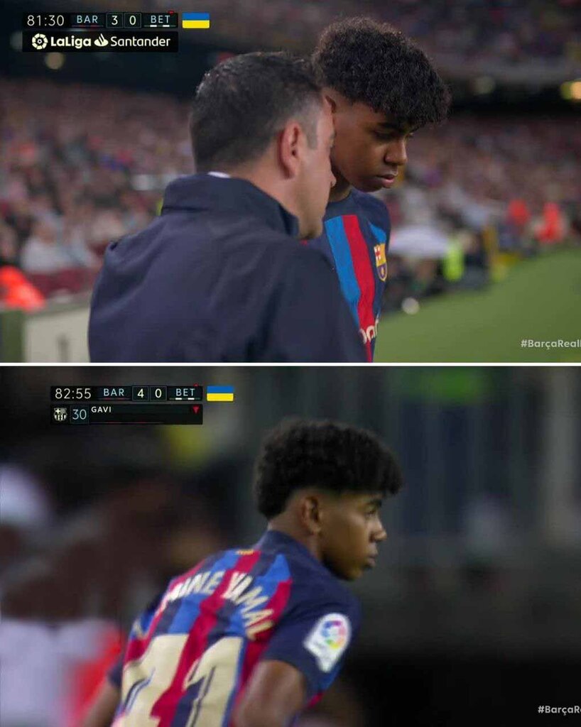 تصاویر| بارسلونا با گلباران بتیس به قهرمانی نزدیک شد | سورپرایز ژاوی با رونمایی از مسی جدید!