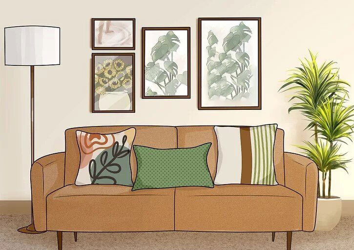 تصاویر | ۱۱ ایده برای چیدمان کوسن روی مبل | با این نکات ساده دکوراسیون خانه را زیباتر کنید