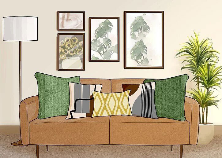 تصاویر | ۱۱ ایده برای چیدمان کوسن روی مبل | با این نکات ساده دکوراسیون خانه را زیباتر کنید