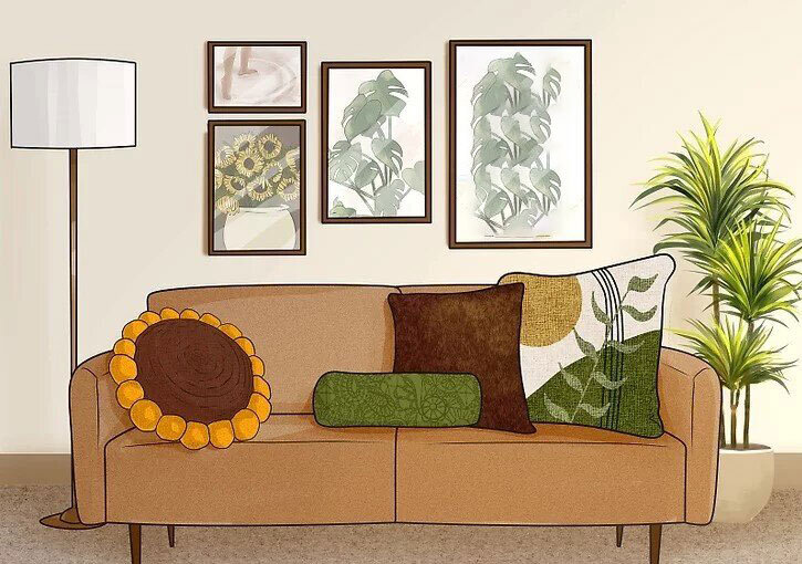 تصاویر | ۱۱ ایده برای چیدمان کوسن روی مبل | با این نکات ساده دکوراسیون خانه را زیباتر کنید