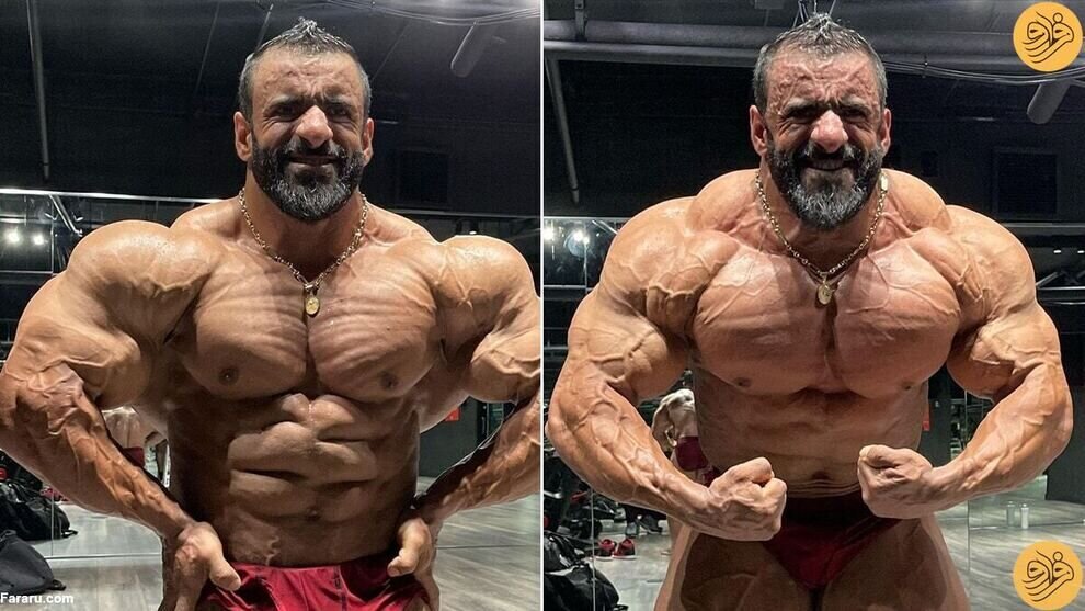 عکس | ژست هادی چوپان مقابل دوربین | هیکل عجیب گرگ ایرانی