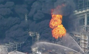 ببینید | لحظه وقوع آتش‌سوزی مهیب در پالایشگاه نفت آمریکا