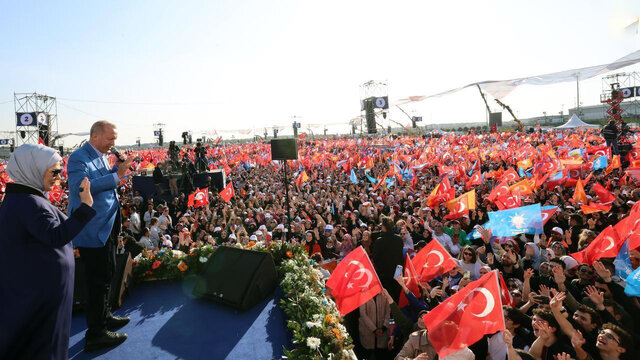 تجمع بزرگ هواداران اردوغان