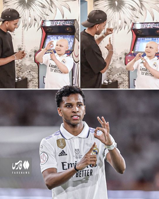 عکس | اقدام زیبای ستاره رئال مادرید | گلی که به یک کودک سرطانی تقدیم شد