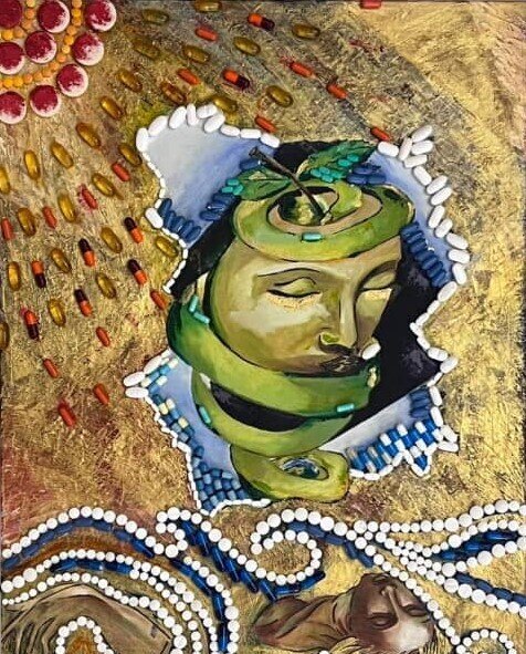 اتفاق هفته| خلق تابلوهای هنری با مصرف قرص و کپسول!