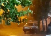 تصاویر شدت عجیب باران شب گذشته در کامیاران