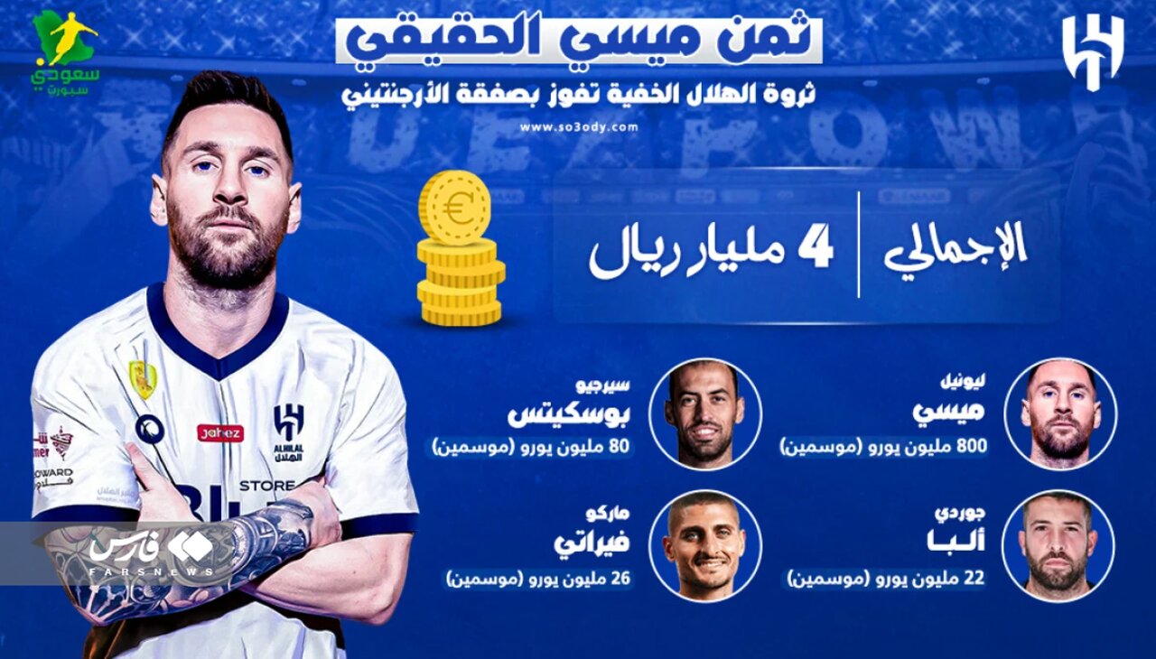 عکس | ۶۰٬۰۰۰٬۰۰۰٬۰۰۰٬۰۰۰ تومان برای کشاندن مسی به عربستان!