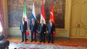 ببینید | لحظه دیدار وزیر امور خارجه کشور با همتایان خود پیش از آغاز نشست مسکو