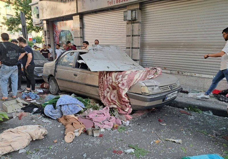 انفجار در خیابان سهروردی تهران