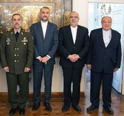 وزرای دفاع و نفت برای دیدار با امیرعبداللهیان به وزارت خارجه رفتند | عکس یادگاری آنها را ببینید