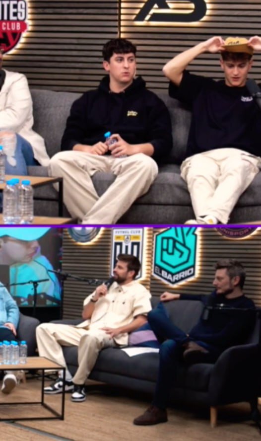 تصاویر | خنده ناگهانی پیکه بعد از شنیدن نام تیم پرهوادار ایران | با من دارید شوخی نکنید!