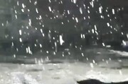 ۲۴ اردیبهشت ؛ تصاویر عجیب بارش شدید برف در آذربایجان شرقی