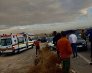 عکس | تصادف زنجیره‌ای خونین در تبریز | هشت دستگاه آمبولانس به حادثه اعزام شدند
