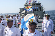 ببینید | واکنش فرمانده نیروی دریایی هنگام جزخوانی روی عرشه مکران