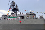 ببینید | استقبال رسمی از ناوگروه ۳۶۰ نیروی دریایی ارتش