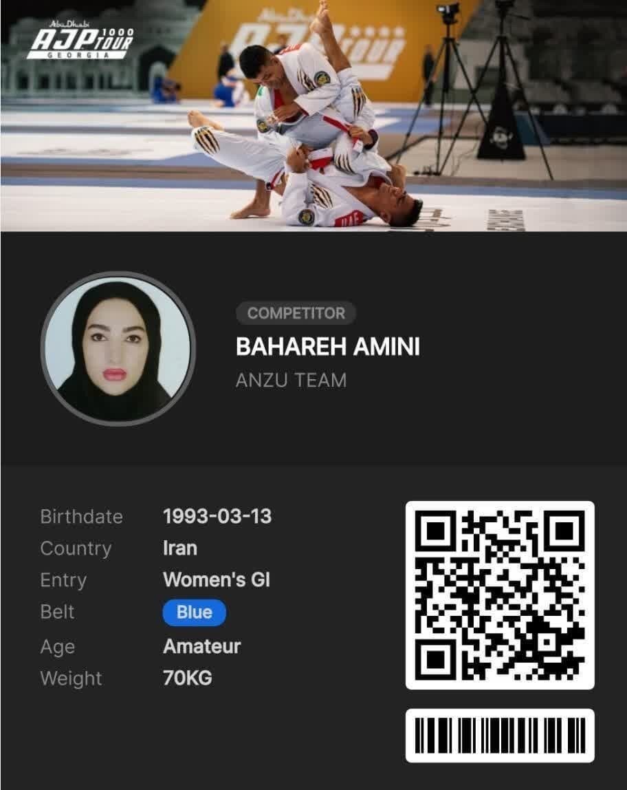 عکس | انصراف ‌ورزشکار زن ایرانی از رویارویی با حریف اسرائیلی
