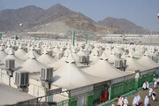 ببینید | ۳۵۰ هزار چادر در صحرای عرفات برپا شد | آمادگی خطوط هوایی و ریلی عربستان برای انتقال زوار