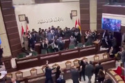 ببینید | نزاع شدید در مجلس اقلیم کردستان عراق! | جلسه ناتمام ماند