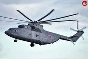 تصاویر بلند کردن بزرگترین هلیکوپتر نظامی آمریکا توسط بزرگترین هلیکوپتر نظامی روسیه