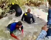 ببینید | جست‌وجو برای پیدا کردن کودک غرق شده در آتشگاه سردشت | ۱۰ روز است این رودخانه را زیرو رو کرده‌اند!