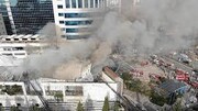 ببینید | آتش سوزی گسترده در یک مرکز خرید استانبول