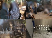 تصاویر دستگیری ۲۳ دختر و پسر در پارتی مختلط شهر کهک قم