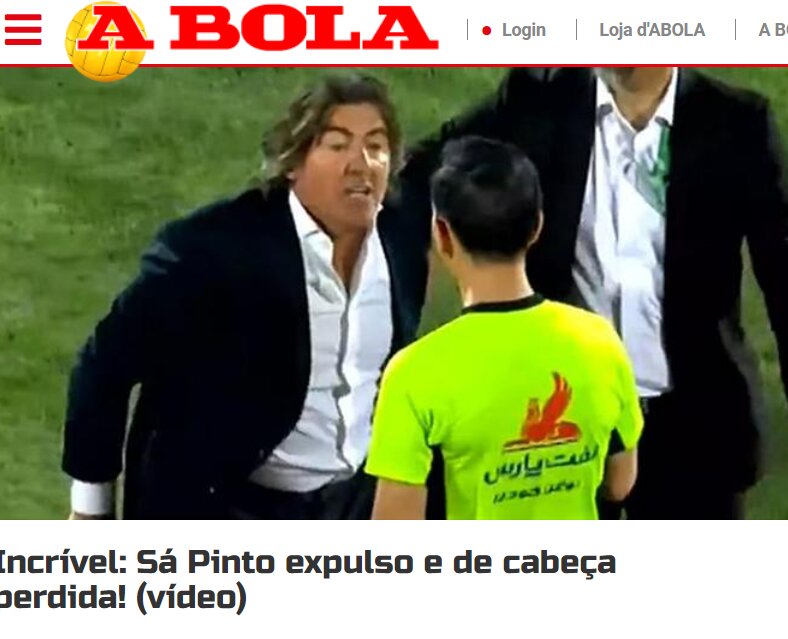 عکس |بهت پرتغالیها از حرکات ساپینتو در ایران | بازتاب جهانی اقدام سرمربی استقلال