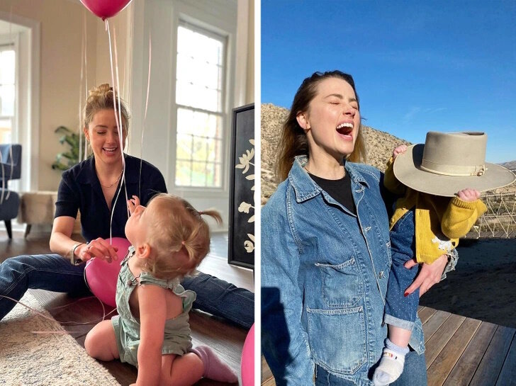 عکس | ماجرای رحـم اجارهای همسر سابق جانی دپ | امبر هرد: هالیوود را ترک کردم و عجلهای برای بازگشت ندارم