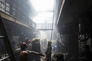 حریق گسترده در بازار بزرگ تهران  | ۳۰ مغازه در آتش سوختند