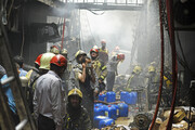 آتش سوزی در اسلامشهر | یک آتش نشان مصدوم شد
