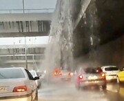 تصاویر عجیب‌ترین صحنه در بارندگی‌های شدید کرج در روزهای اخیر
