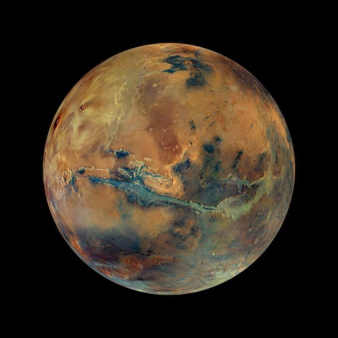 عکس | جدیدترین تصویر از مریخ که توسط مدارگرد مارس اکسپرس گرفته شده است