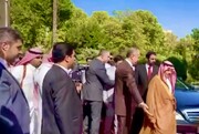 تصاویر غیررسمی استقبال امیرعبداللهیان از وزیر خارجه عربستان | لحظه پیاده شدن بن فرحان از اتومبیل تشریفات