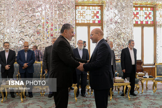 دیدار دبیرکل جهاد اسلامی فلسطین با رییس مجلس