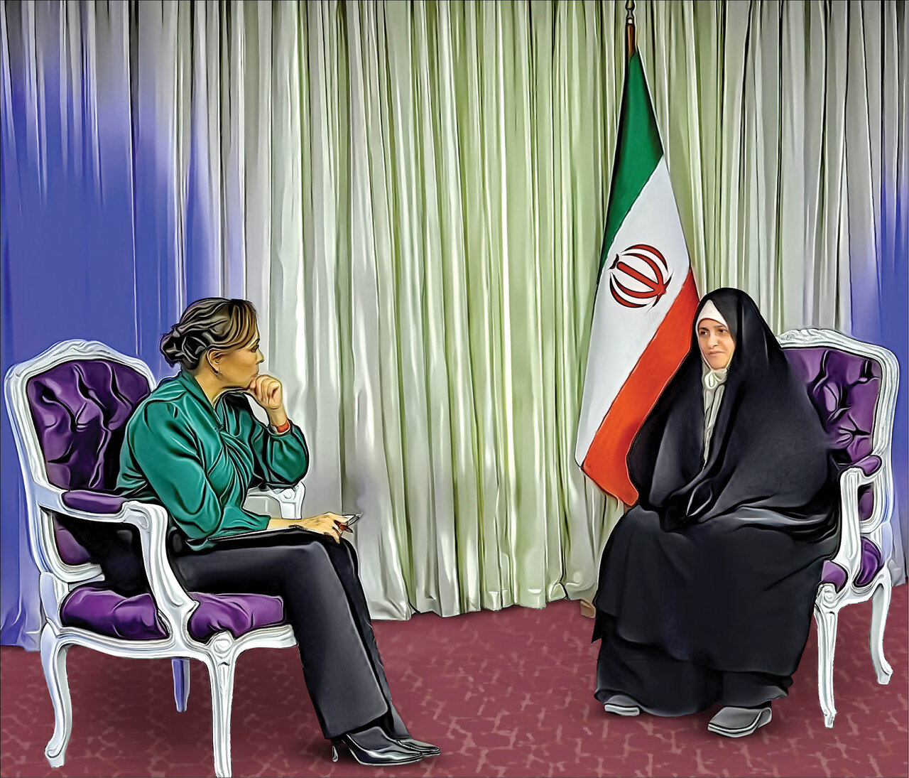 طرح خاص از گفتگوی همسر رئیسی با تلویزیون ونزوئلا | کدام مواضع همسر رئیسی ضدانقلاب را عصبانی کرد؟