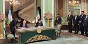 امضای بیانیه مشترک و ۱۰ سند همکاری میان ایران و ازبکستان
