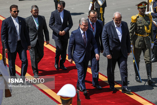 ورود رئیس‌جمهور ازبکستان به تهران