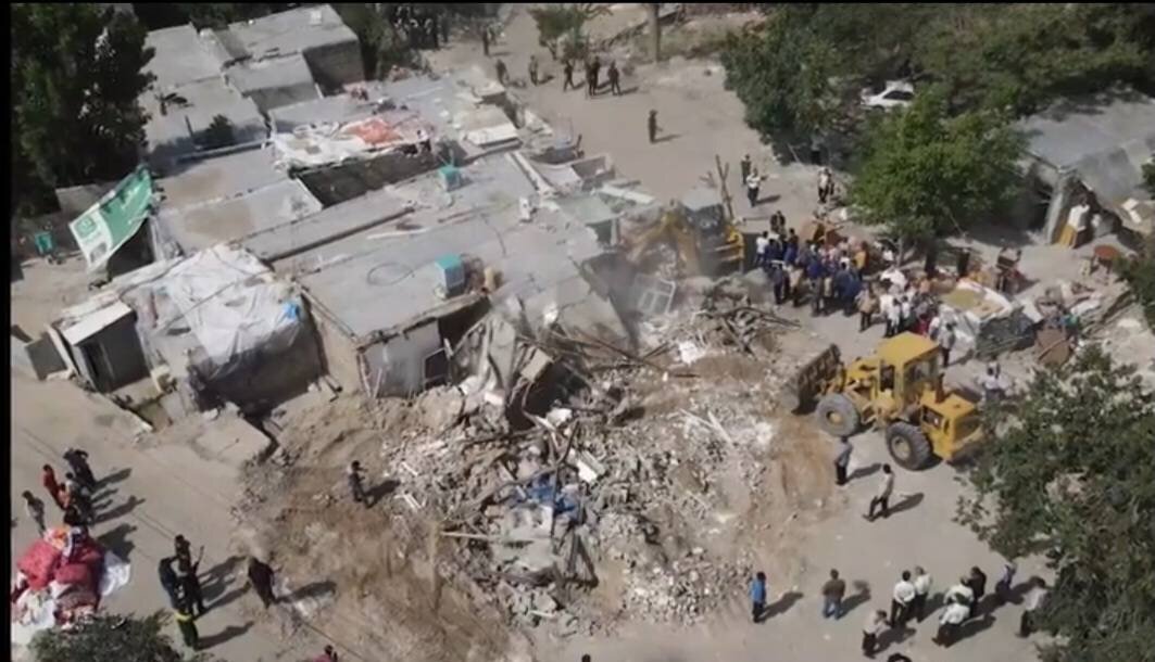 تخریب ساختمان اسلام آباد منطقه ۲