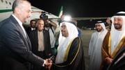 تصاویر بدرقه امیرعبداللهیان توسط وزیر امور خارجه کویت