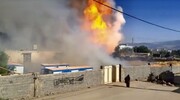ببینید | انفجار وحشتناک انبار کپسول‌های گاز در یاسوج
