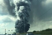 ببینید | لحظه وقوع آتش‌سوزی وحشتناک در جنوب‌ غرب روسیه