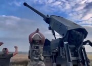 تصاویر خوشحالی رونالدویی سرباز اوکراینی هنگام شلیک با سلاح فرانسوی در جنگ با روسیه