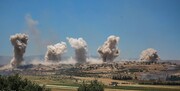 ببینید | حمله روسیه به مواضع تروریست‌ها در ادلب و لاذقیه