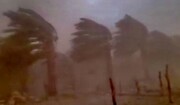 تصاویر طوفان سهمگین همراه با بارش شدید باران در ایرانشهر